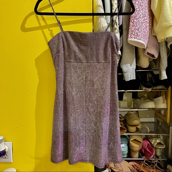 Urban Outfitters Purple Glitter Dress - Picture 8 of 8
